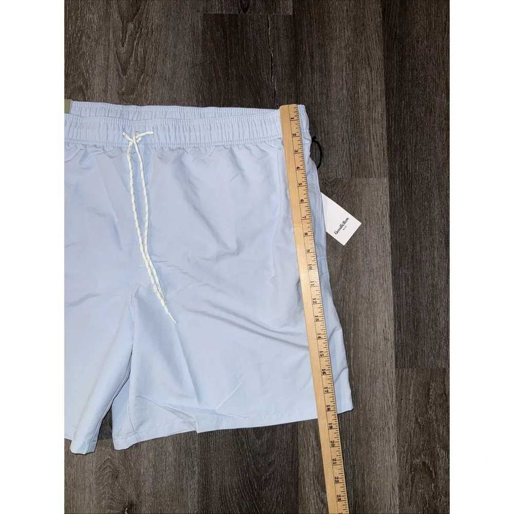 Men's 2XL Light Blue Swimsuit‎ Shorts - Pastel Summer Beach Trunks Size XXL, 7